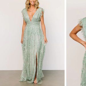 COPY - NWT Sz S Sage Shimmer Gown